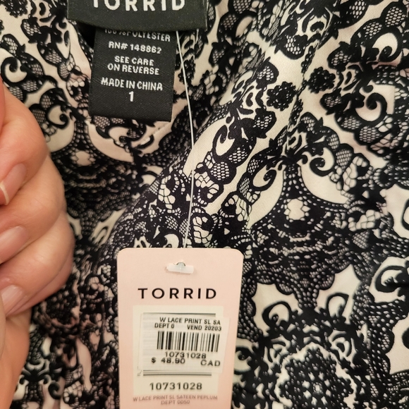 Torrid peplum top - Picture 5 of 5
